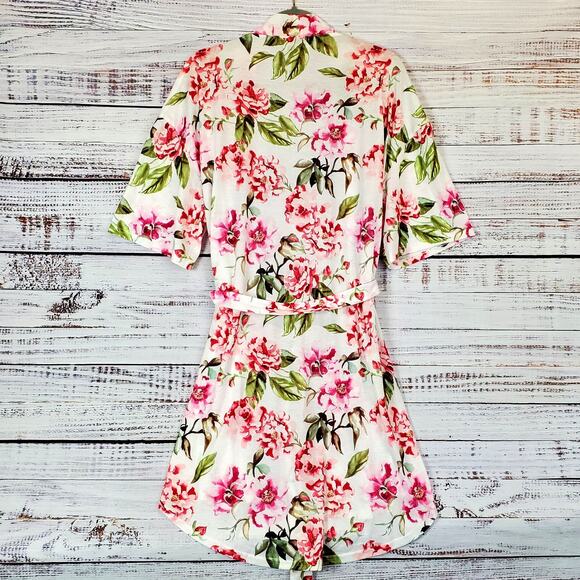 Show Me Your Mumu Brie Kimono Robe Garden Of Blooms Pink Floral OS Whimsy Fairy - Picture 2 of 12